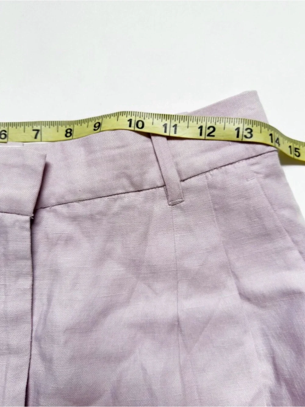Wilfred Wide-Leg High-Waist Linen Pants in Soft Lilac